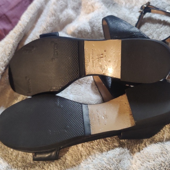 Valentino Rockstud Black Leather Ankle Strap Sandals - Picture 7 of 7